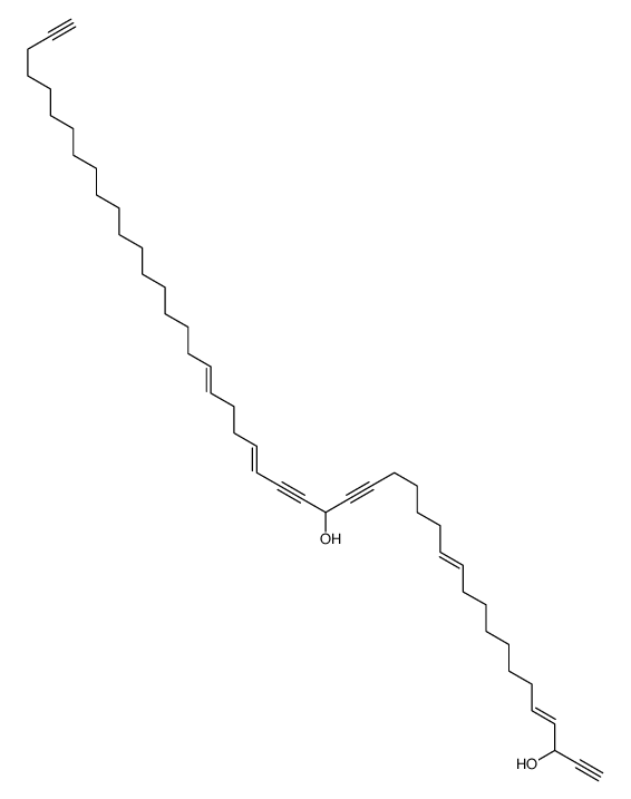 hexatetraconta-4,12,23,27-tetraen-1,18,21,45-tetrayne-3,20-diol结构式