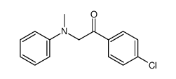 1-(4-chlorophenyl)-2-(methyl(phenyl)amino)ethanone结构式