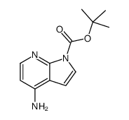 1H-Pyrrolo[2,3-b]pyridine-1-carboxylic acid, 4-amino-, 1,1-dimethylethyl ester Structure