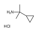 1-Cyclopropyl-1-methyl-ethylamine hydrochloride Structure