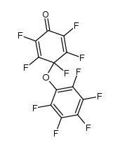 4-pentafluorophenoxy-2,3,4,5,6-pentafluorocyclohexa-2,5-dienone结构式