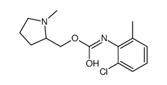 (1-methylpyrrolidin-2-yl)methyl N-(2-chloro-6-methylphenyl)carbamate结构式