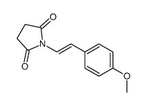 N-(2-(4-Methoxyphenyl)ethenyl)-pyrrolidin-2,5-dione结构式