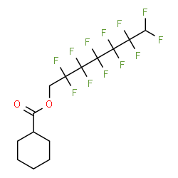 Cyclohexanecarboxylic acid 2,2,3,3,4,4,5,5,6,6,7,7-dodecafluoroheptyl ester结构式