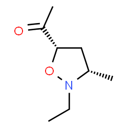 Ethanone, 1-(2-ethyl-3-methyl-5-isoxazolidinyl)-, cis- (9CI) Structure