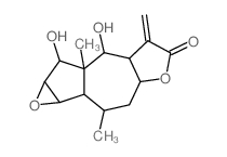 秋堆心菊内酯结构式