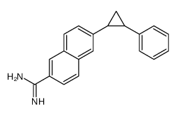 6-(2-phenylcyclopropyl)naphthalene-2-carboximidamide结构式