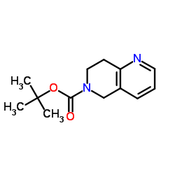 7,8-二氢-1,6-萘啶-6(5H)-甲酸叔丁酯结构式