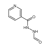 nicotinic acid N'-formyl-hydrazide Structure