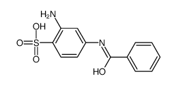 2-amino-4-benzamidobenzenesulfonic acid Structure