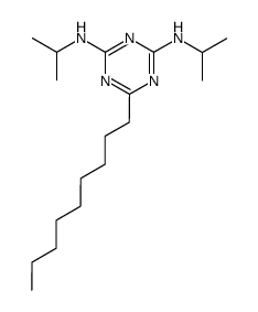 N,N'-diisopropyl-6-nonyl-[1,3,5]triazine-2,4-diamine结构式