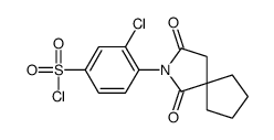 3-CHLORO-4-(1,3-DIOXO-2-AZASPIRO[4.4]NON-2-YL)BENZENESULFONYL CHLORIDE picture