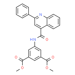 Dimethyl 5-{[(2-phenyl-4-quinolinyl)carbonyl]amino}isophthalate structure