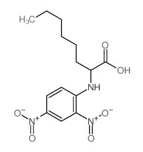 Octanoic acid,2-[(2,4-dinitrophenyl)amino]- Structure