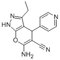 6-amino-3-ethyl-4-(4-pyridinyl)-1,4-dihydropyrano[2,3-c]pyrazole-5-carbonitrile picture