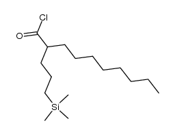 2-(3-(trimethylsilyl)propyl)decanoyl chloride Structure