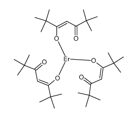 erbium tris(2,2,6,6-tetramethyl-3,5-heptanedionate) Structure