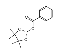 2-benzoyloxy-4,4,5,5-tetramethyl-[1,3,2]dioxaphospholane结构式