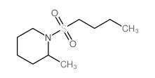 1-butylsulfonyl-2-methyl-piperidine结构式