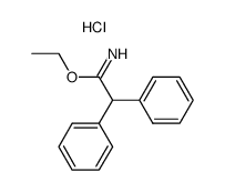 2,2-diphenyl-acetimidic acid ethyl ester, hydrochloride Structure