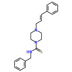 N-Benzyl-4-[(2E)-3-phenyl-2-propen-1-yl]-1-piperazinecarbothioamide Structure