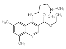 ethyl 4-[3-(dimethylamino)propylamino]-6,8-dimethylquinoline-3-carboxylate Structure