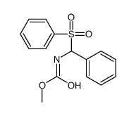 methyl N-[benzenesulfonyl(phenyl)methyl]carbamate Structure