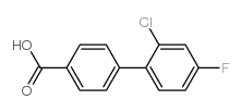 4-(2-Chloro-4-fluorophenyl)benzoic acid结构式