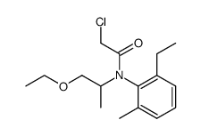 2-Chloro-N-(2-ethoxy-1-methyl-ethyl)-N-(2-ethyl-6-methyl-phenyl)-acetamide结构式