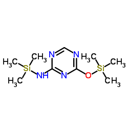 N-(三甲基硅基)-4-(三甲基硅氧基)-1,3,5-三嗪-2-胺结构式