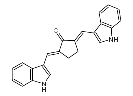 2,5-BIS[(E)-1H-INDOL-3-YLMETHYLIDENE]CYCLOPENTANONE picture