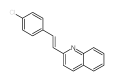 Quinoline,2-[2-(4-chlorophenyl)ethenyl]-结构式