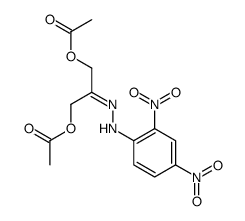 1,3-Bis(acetyloxy)-2-propanone 2-((2,4-dinitrophenyl)hydrazone)结构式