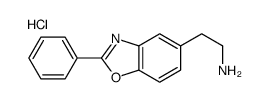 2-(2-phenyl-1,3-benzoxazol-5-yl)ethylazanium,chloride Structure