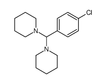 1-[(4-chlorophenyl)-piperidin-1-ylmethyl]piperidine Structure