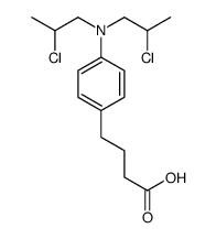 4-[4-[bis(2-chloropropyl)amino]phenyl]butanoic acid结构式