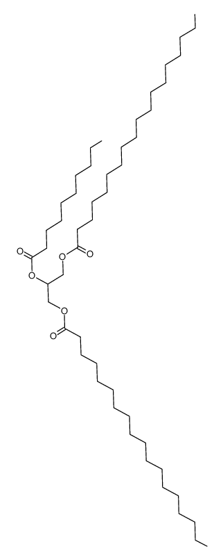 2-decanoyloxy-1,3-bis-stearoyloxy-propane Structure