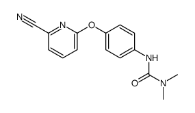 3-[4-(6-cyanopyridin-2-yl)oxyphenyl]-1,1-dimethylurea结构式