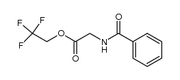 N-benzoylglycine 2,2,2-trifluoroethyl ester Structure