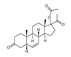 (5S,8R,9S,10S,13S,14S,17R)-17-acetyl-10,13-dimethyl-3-oxo-2,3,4,5,8,9,10,11,12,13,14,15,16,17-tetradecahydro-1H-cyclopenta[a]phenanthren-17-yl acetate Structure