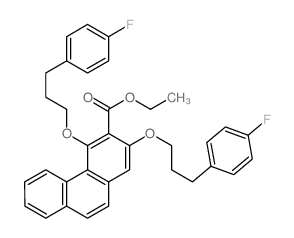 3-Phenanthrenecarboxylicacid, 2,4-bis[3-(4-fluorophenyl)propoxy]-, ethyl ester picture