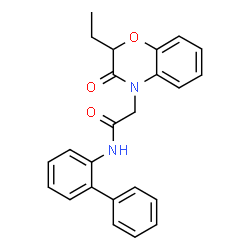 4H-1,4-Benzoxazine-4-acetamide,N-[1,1-biphenyl]-2-yl-2-ethyl-2,3-dihydro-3-oxo-(9CI) structure