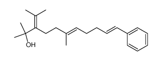 (6E,10E)-3-Isopropylidene-2,6-dimethyl-11-phenyl-undeca-6,10-dien-2-ol Structure