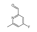 2-Pyridinecarboxaldehyde,4-fluoro-6-methyl-(9CI) Structure