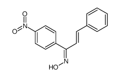 N-[1-(4-nitrophenyl)-3-phenylprop-2-enylidene]hydroxylamine结构式