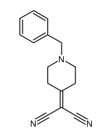 2-(1-benzylpiperidin-4-ylidene)malononitrile结构式