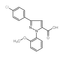 3-(4-chlorophenyl)-1-(2-methoxyphenyl)-1h-pyrazole-5-carboxylic acid structure