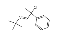 (E)-N-(tert-butyl)-2-chloro-2-phenylpropan-1-imine Structure