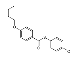 S-(4-methoxyphenyl) 4-butoxybenzenecarbothioate Structure