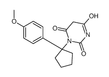 1-[1-(4-methoxyphenyl)cyclopentyl]-1,3-diazinane-2,4,6-trione Structure